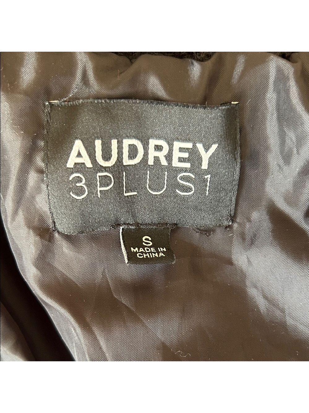 Audrey 3+1 Cozy Black Teddy Jacket size S - Picture 9 of 10
